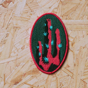 Neon Pink Cactus Trippy Patch - cindykate